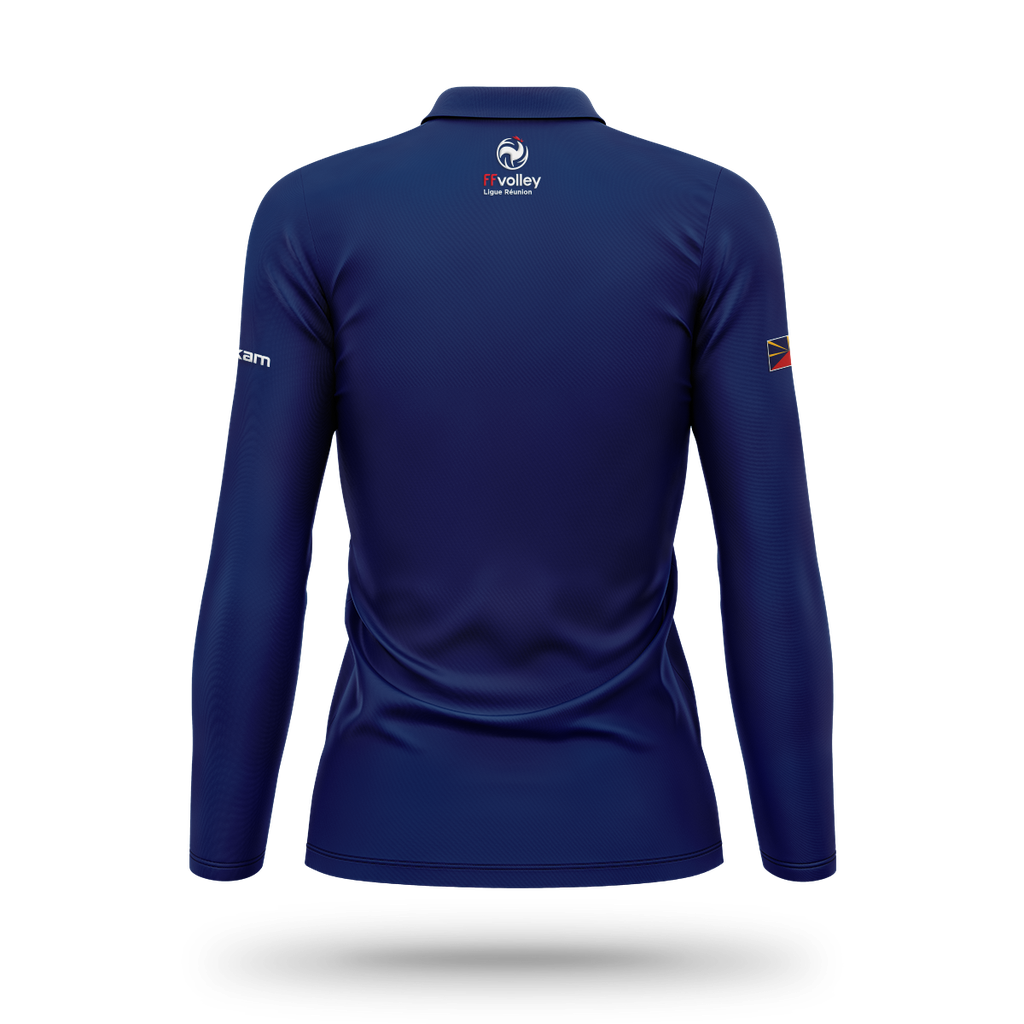 LRVB Arbitre Polo sport Manche Longue Bleu F