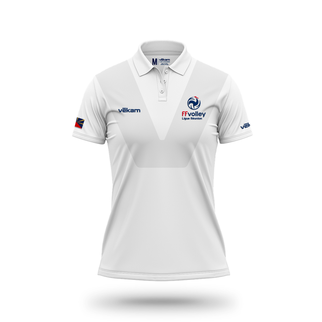 LRVB Arbitre Polo sport Blanc F