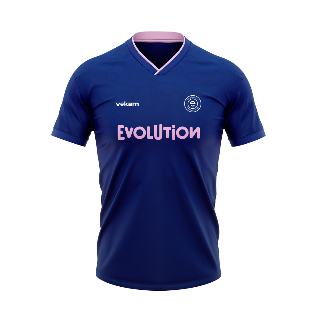 ÉVOLUTION T Shirt Bleu et Rose