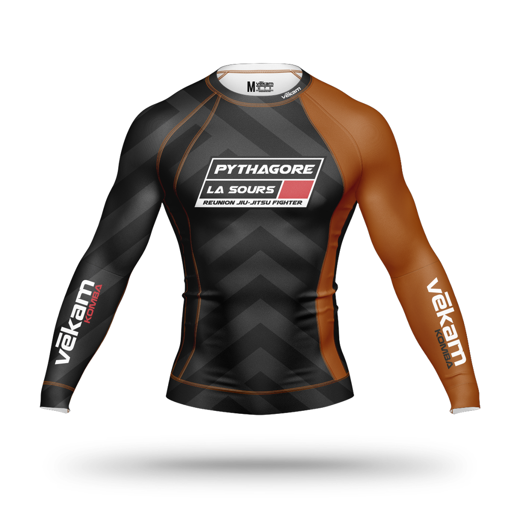 PYTHAGORE LA SOURS Rashguard manches longues H [Marron]